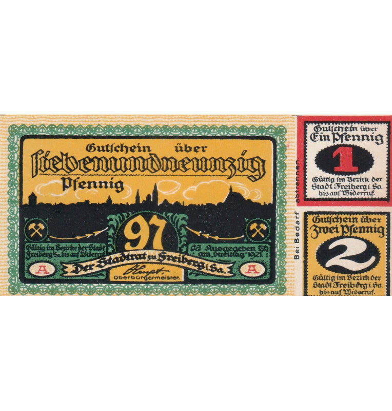 Freiberg Notgelds 3 en 1